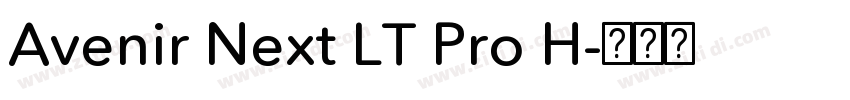 Avenir Next LT Pro H字体转换